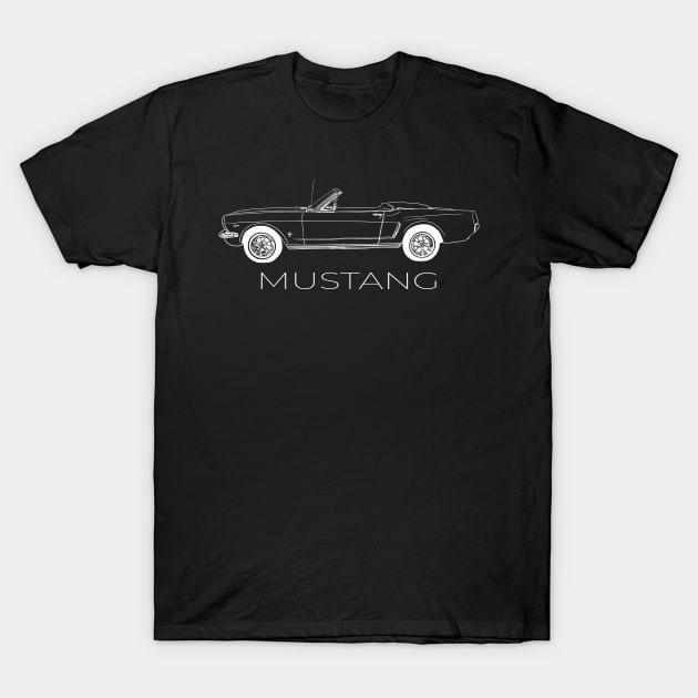 64 Ford Mustang Convertible T-Shirt by russodesign